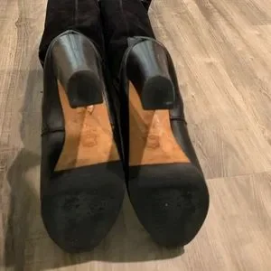 Shoes Italian Brand Peter Flowers Leather Over The Knee Boots